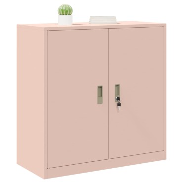 vidaXL Ντουλάπι αποθήκευσης Ροζ 90x40x90cm Ατσάλι 1 τεμ.