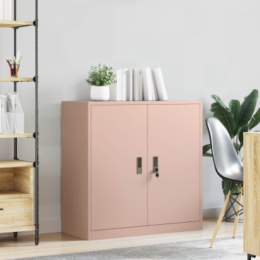 vidaXL Ντουλάπι αποθήκευσης Ροζ 90x40x90cm Ατσάλι 1 τεμ.