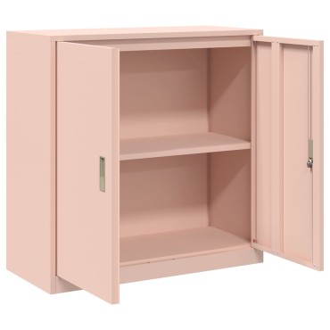 vidaXL Ντουλάπι αποθήκευσης Ροζ 90x40x90cm Ατσάλι 1 τεμ.