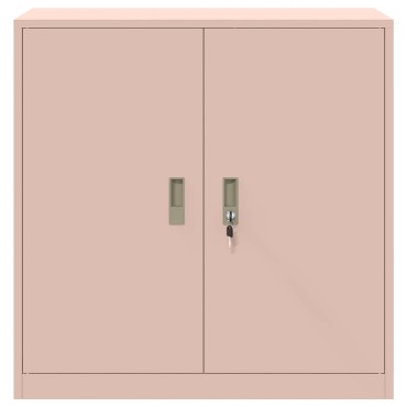 vidaXL Ντουλάπι αποθήκευσης Ροζ 90x40x90cm Ατσάλι 1 τεμ.