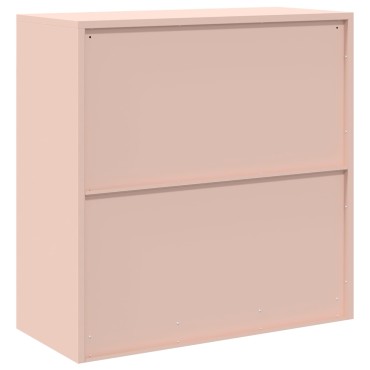 vidaXL Ντουλάπι αποθήκευσης Ροζ 90x40x90cm Ατσάλι 1 τεμ.