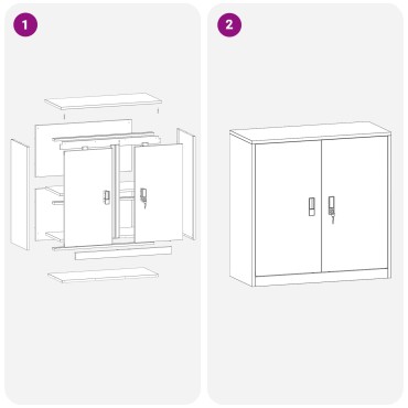 vidaXL Ντουλάπι αποθήκευσης Ανθρακί 90x40x90cm Ατσάλι 1 τεμ.
