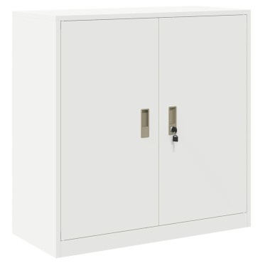 vidaXL Ντουλάπι αποθήκευσης Λευκός 90x40x90cm Ατσάλι 1 τεμ.