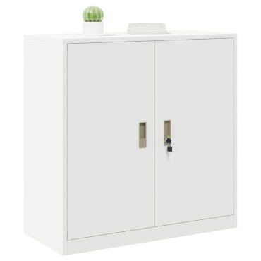 vidaXL Ντουλάπι αποθήκευσης Λευκός 90x40x90cm Ατσάλι 1 τεμ.