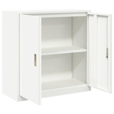 vidaXL Ντουλάπι αποθήκευσης Λευκός 90x40x90cm Ατσάλι 1 τεμ.