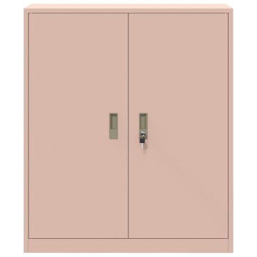 vidaXL Ντουλάπι αποθήκευσης Ροζ 90x40x105cm Ατσάλι 1 τεμ.