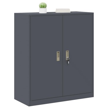 vidaXL Ντουλάπι αποθήκευσης Ανθρακί 90x40x105cm Ατσάλι 1 τεμ.