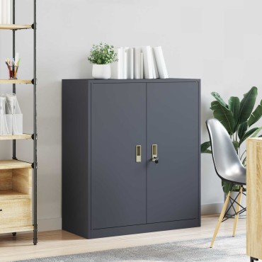 vidaXL Ντουλάπι αποθήκευσης Ανθρακί 90x40x105cm Ατσάλι 1 τεμ.