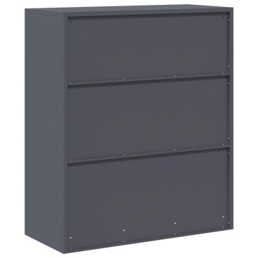 vidaXL Ντουλάπι αποθήκευσης Ανθρακί 90x40x105cm Ατσάλι 1 τεμ.