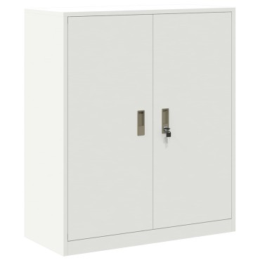 vidaXL Ντουλάπι αποθήκευσης Λευκός 90x40x105cm Ατσάλι 1 τεμ.