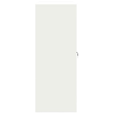vidaXL Ντουλάπι αποθήκευσης Λευκός 90x40x105cm Ατσάλι 1 τεμ.