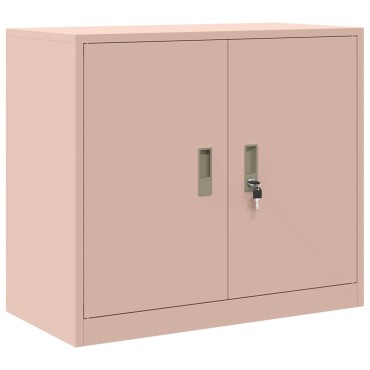 vidaXL Ντουλάπι αποθήκευσης Ροζ 80x40x70cm Ατσάλι 1 τεμ.
