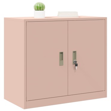 vidaXL Ντουλάπι αποθήκευσης Ροζ 80x40x70cm Ατσάλι 1 τεμ.