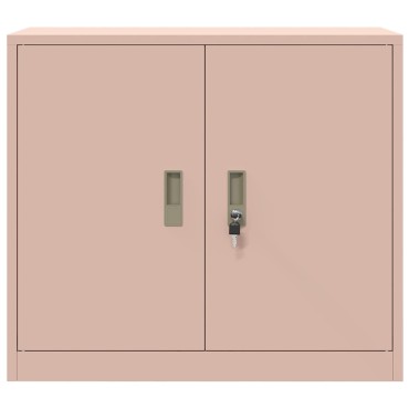 vidaXL Ντουλάπι αποθήκευσης Ροζ 80x40x70cm Ατσάλι 1 τεμ.