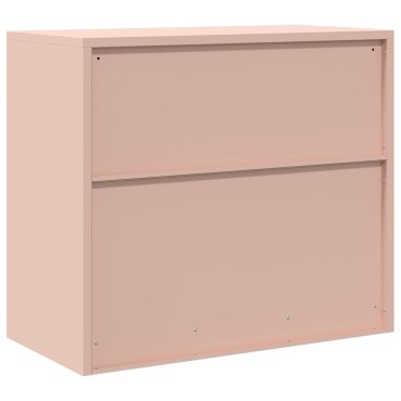 vidaXL Ντουλάπι αποθήκευσης Ροζ 80x40x70cm Ατσάλι 1 τεμ.