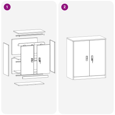 vidaXL Ντουλάπι αποθήκευσης Μαύρο 80x40x90cm Ατσάλι 1 τεμ.
