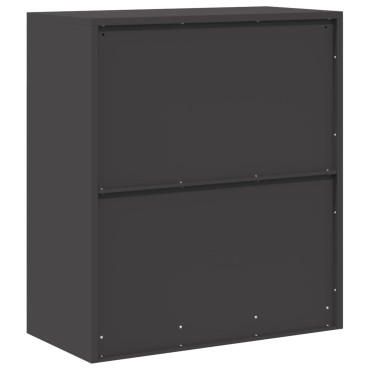 vidaXL Ντουλάπι αποθήκευσης Μαύρο 80x40x90cm Ατσάλι 1 τεμ.