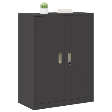 vidaXL Ντουλάπι αποθήκευσης Μαύρο 80x40x105cm Ατσάλι 1 τεμ.