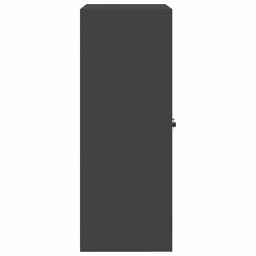 vidaXL Ντουλάπι αποθήκευσης Μαύρο 80x40x105cm Ατσάλι 1 τεμ.