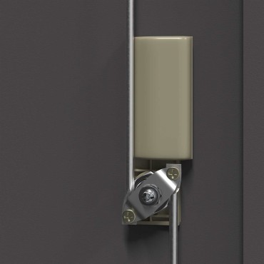 vidaXL Ντουλάπι αποθήκευσης Μαύρο 80x40x105cm Ατσάλι 1 τεμ.
