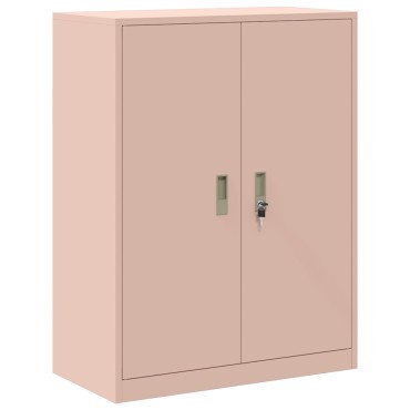 vidaXL Ντουλάπι αποθήκευσης Ροζ 80x40x105cm Ατσάλι 1 τεμ.