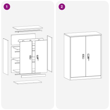 vidaXL Ντουλάπι αποθήκευσης Ροζ 80x40x105cm Ατσάλι 1 τεμ.