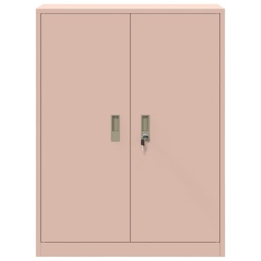vidaXL Ντουλάπι αποθήκευσης Ροζ 80x40x105cm Ατσάλι 1 τεμ.