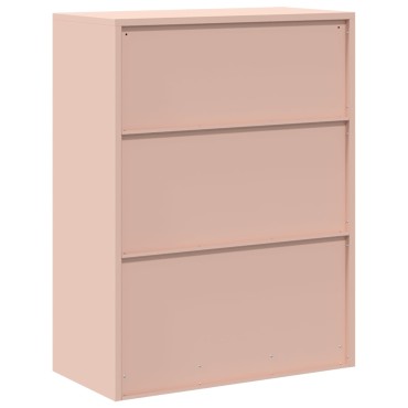 vidaXL Ντουλάπι αποθήκευσης Ροζ 80x40x105cm Ατσάλι 1 τεμ.