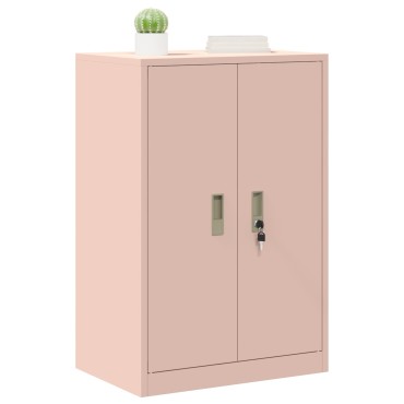 vidaXL Ντουλάπι αποθήκευσης Ροζ 60x40x90cm Ατσάλι 1 τεμ.