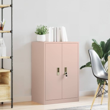 vidaXL Ντουλάπι αποθήκευσης Ροζ 60x40x90cm Ατσάλι 1 τεμ.