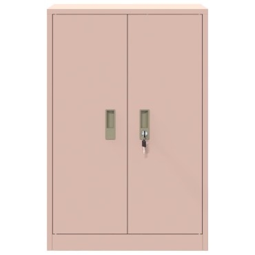 vidaXL Ντουλάπι αποθήκευσης Ροζ 60x40x90cm Ατσάλι 1 τεμ.