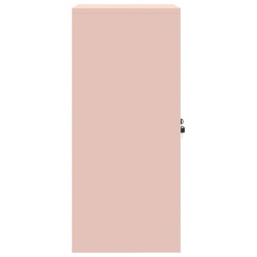 vidaXL Ντουλάπι αποθήκευσης Ροζ 60x40x90cm Ατσάλι 1 τεμ.