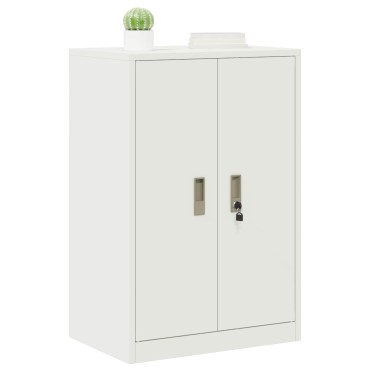 vidaXL Ντουλάπι αποθήκευσης Λευκός 60x40x90cm Ατσάλι 1 τεμ.