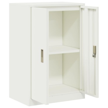 vidaXL Ντουλάπι αποθήκευσης Λευκός 60x40x90cm Ατσάλι 1 τεμ.