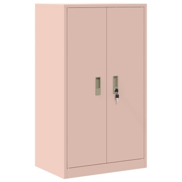 vidaXL Ντουλάπι αποθήκευσης Ροζ 60x40x90cm Ατσάλι 1 τεμ.