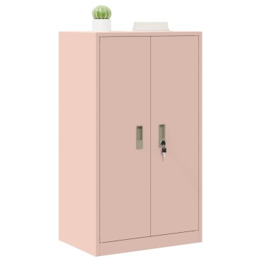 vidaXL Ντουλάπι αποθήκευσης Ροζ 60x40x90cm Ατσάλι 1 τεμ.