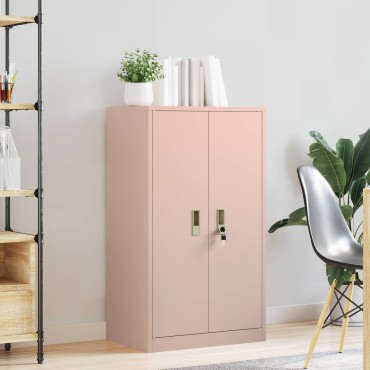vidaXL Ντουλάπι αποθήκευσης Ροζ 60x40x90cm Ατσάλι 1 τεμ.