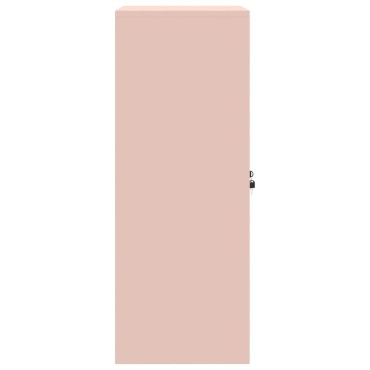 vidaXL Ντουλάπι αποθήκευσης Ροζ 60x40x90cm Ατσάλι 1 τεμ.