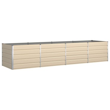 vidaXL Γλάστρα Ελεφαντόδοντο 385 x 100 x 75 εκ Γαλβανισμένος Χάλυβας