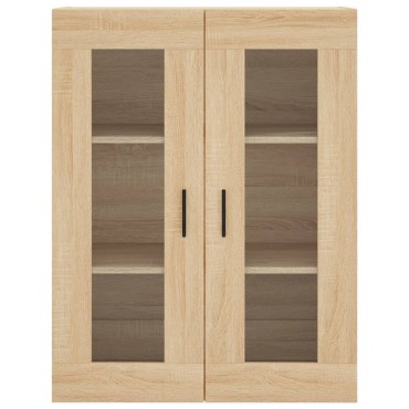 vidaXL Ντουλάπι Sonoma δρυς 69,5x34x180cm από Επεξεργασμένο Ξύλο 1 τεμ.