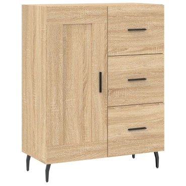 vidaXL Ντουλάπι Sonoma δρυς 69,5x34x180cm από Επεξεργασμένο Ξύλο 1 τεμ.