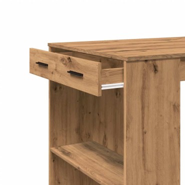 vidaXL Τραπέζι Μπαρ Αρτισιανή Δρυς 102x70x103,5cm Επεξ. Ξύλο 1 τεμ.