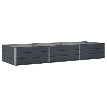 vidaXL Γλάστρα Ανθρακί 290 x 100 x 45 εκ Επικαλυμμένος Χάλυβας