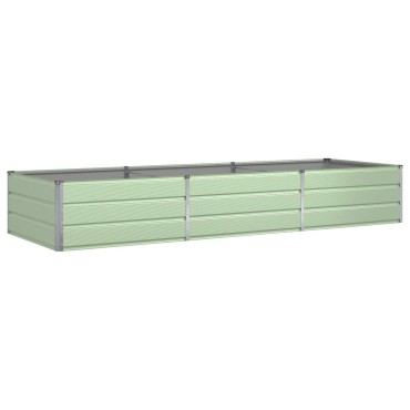 vidaXL Γλάστρα Παστέλ Πράσινο 290 x 100 x 45 εκ Γαλβανισμένος Χάλυβας