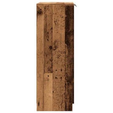 vidaXL Παπουτσοθήκη Όψη Παλαιού Ξύλου 59x35x100,5cm Επεξ. Ξύλο