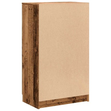 vidaXL Παπουτσοθήκη Όψη Παλαιού Ξύλου 59x35x100,5cm Επεξ. Ξύλο