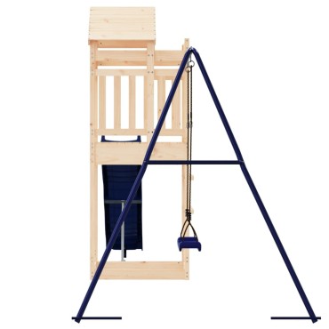vidaXL Παιδική Χαρά Εξωτερικού Χώρου από Μασίφ Ξύλο Πεύκου