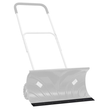 vidaXL Καουτσούκ άκρη για το εκχιονιστικό Μαύρο 120x15x1 εκ.