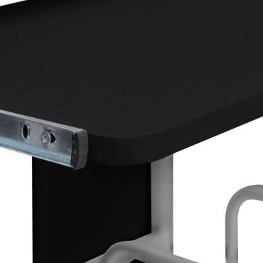 vidaXL Γραφείο Υπολογιστή Μαύρο 110x52x88,5cm Επεξεργασμένο Ξύλο 1 τεμ.