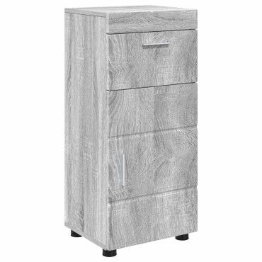 vidaXL Σετ Επίπλων Μπάνιου TULUM 4 τεμ. Γκρίζο Σονομα 60x34x63 εκ